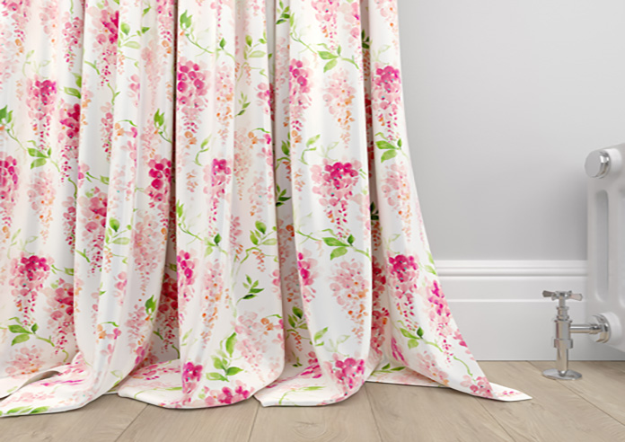 Wisteria Silk, Vivid Pink - Made to Measure Curtains - Image 6
